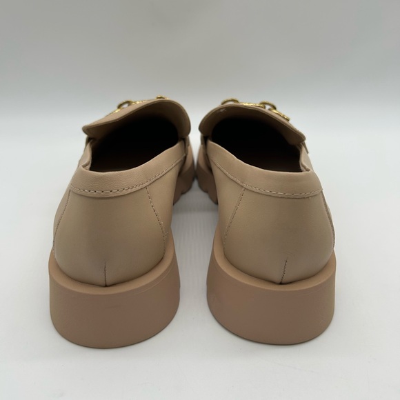 Dolce Vita ERNA Loafers Light Blush Leather Gold Chain Fringe 9.5 New With Box - Picture 7 of 11